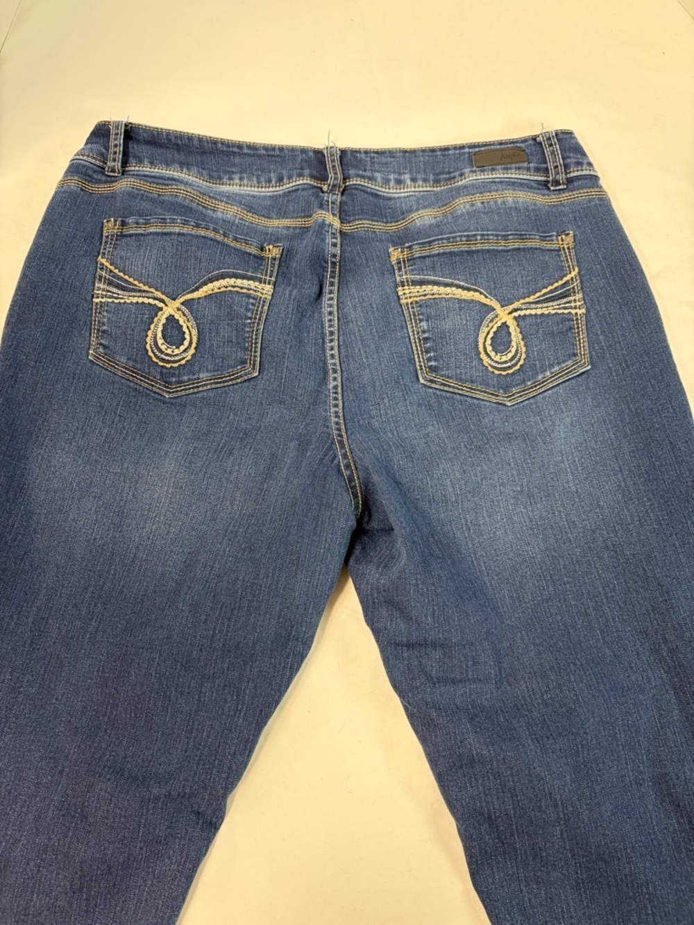 Angels Forever Young Curvy Skinny Jeans Womens 16 Blue Stretch Denim - Picture 4 of 8